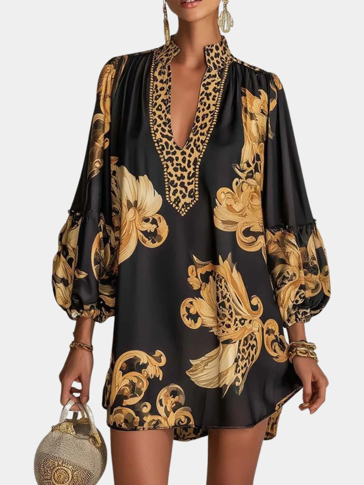 CHARLOTTE AVALON | LEOPARD PRINT DRESS FOR WOMAN
