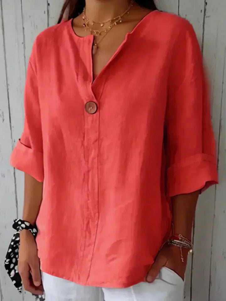 CHARLOTTE AVALON | ZAMMA V-NECK TOP FOR WOMAN
