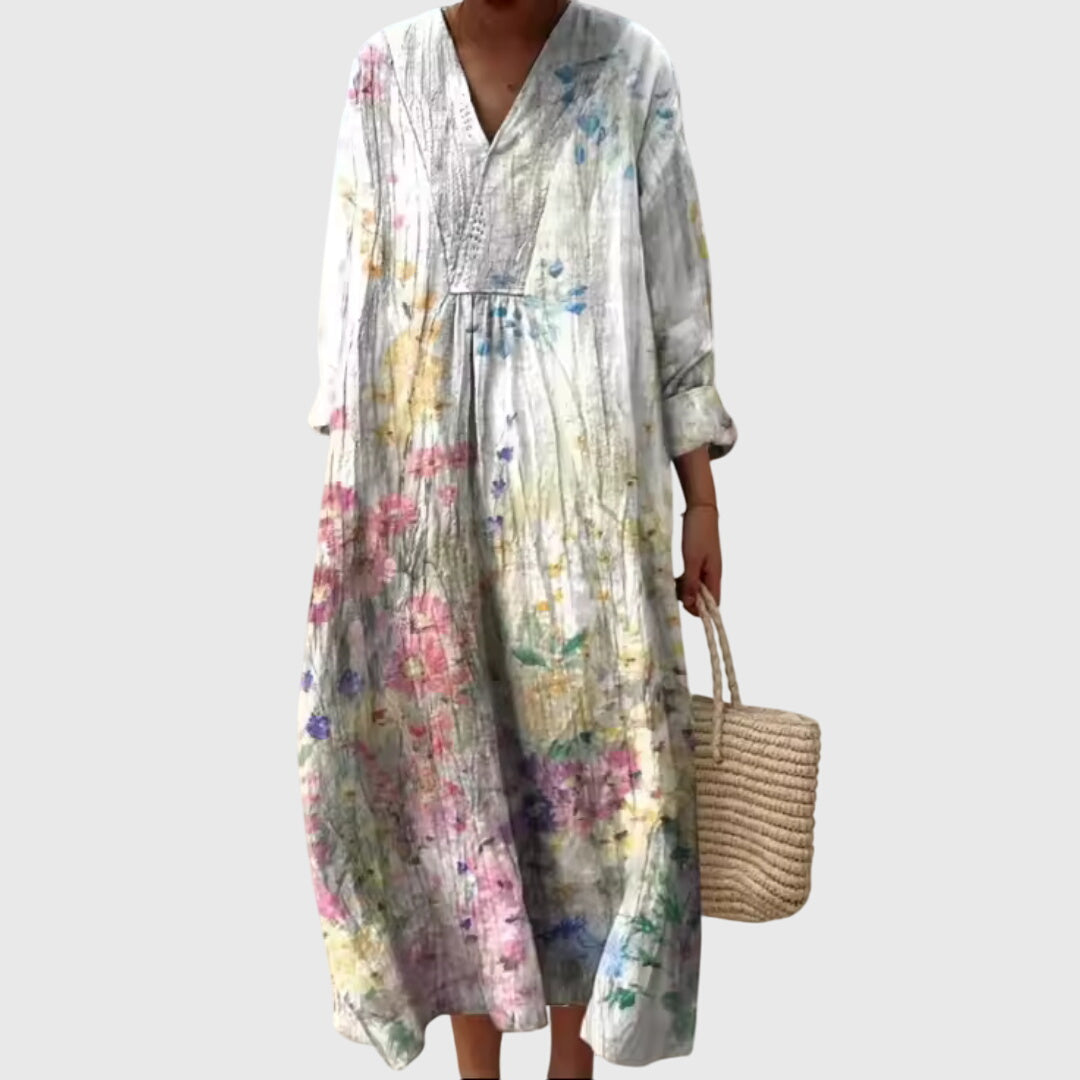 Matilda™ | Artistic Patchwork Midi Dress