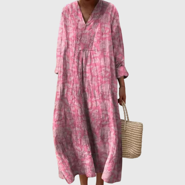 Matilda™ | Artistic Patchwork Midi Dress
