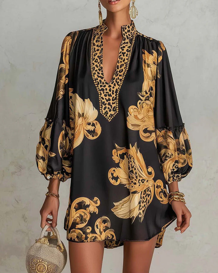 CHARLOTTE AVALON | LEOPARD PRINT DRESS FOR WOMAN