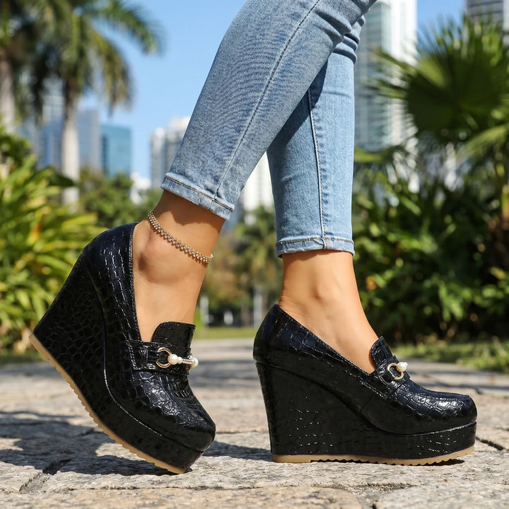 Laila Wedge Loafers