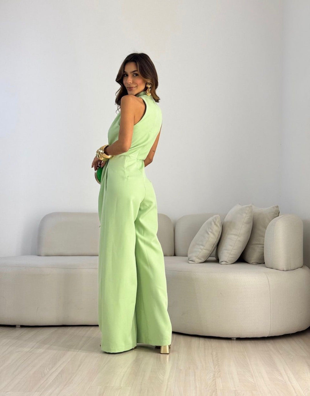 Amara™ | Draped Halter Jumpsuit