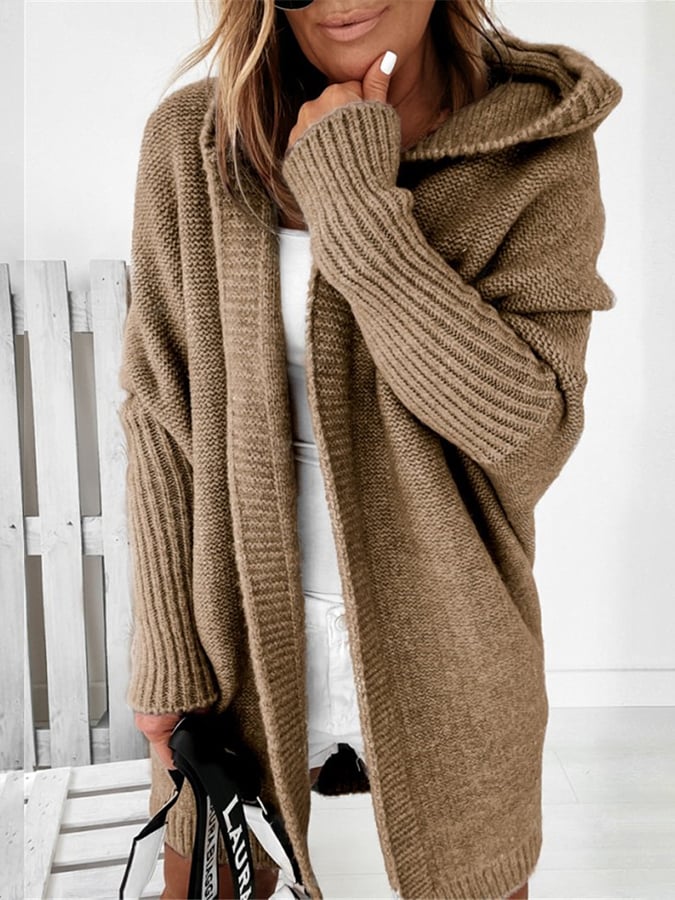 Annie™ | Cozy Oversized Hooded Cardigan