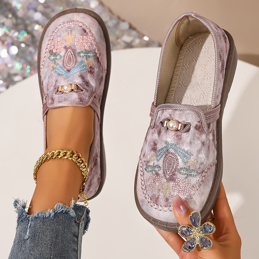 Rosalie™ | Embroidered Comfort Loafers