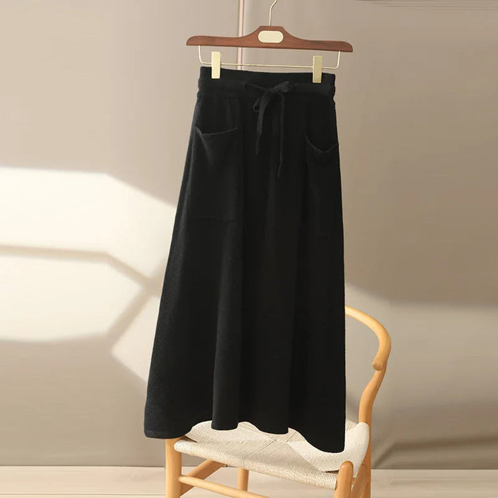 Vienna Cashmere Midi-Skirt