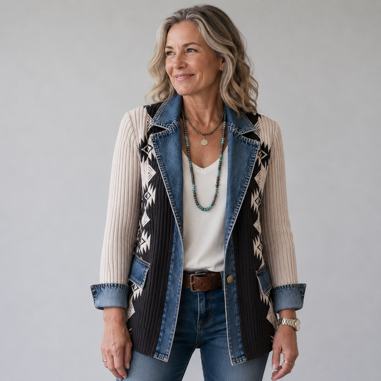 Audrey | Mixed Jacket