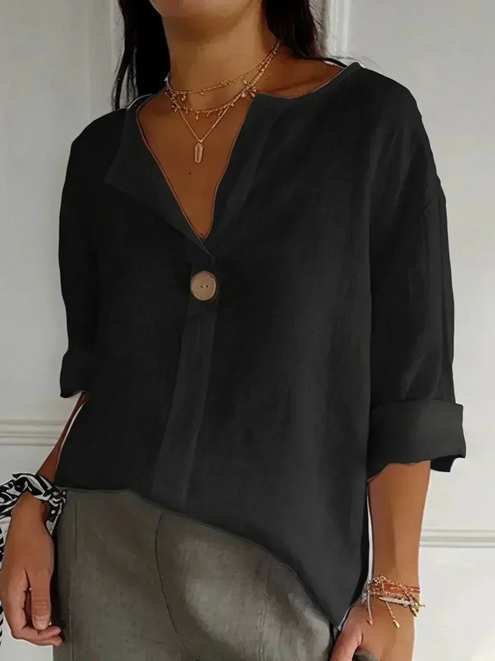 CHARLOTTE AVALON | ZAMMA V-NECK TOP FOR WOMAN