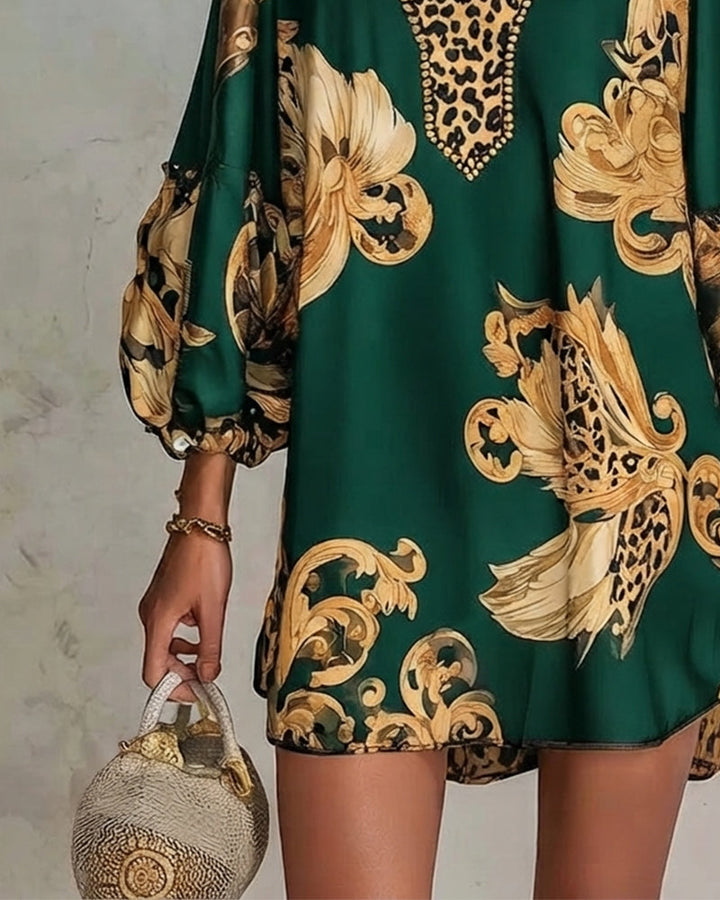 CHARLOTTE AVALON | LEOPARD PRINT DRESS FOR WOMAN