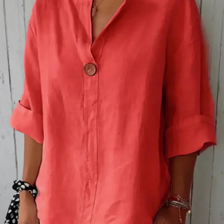 CHARLOTTE AVALON  | ZAMMA V-NECK TOP FOR WOMAN