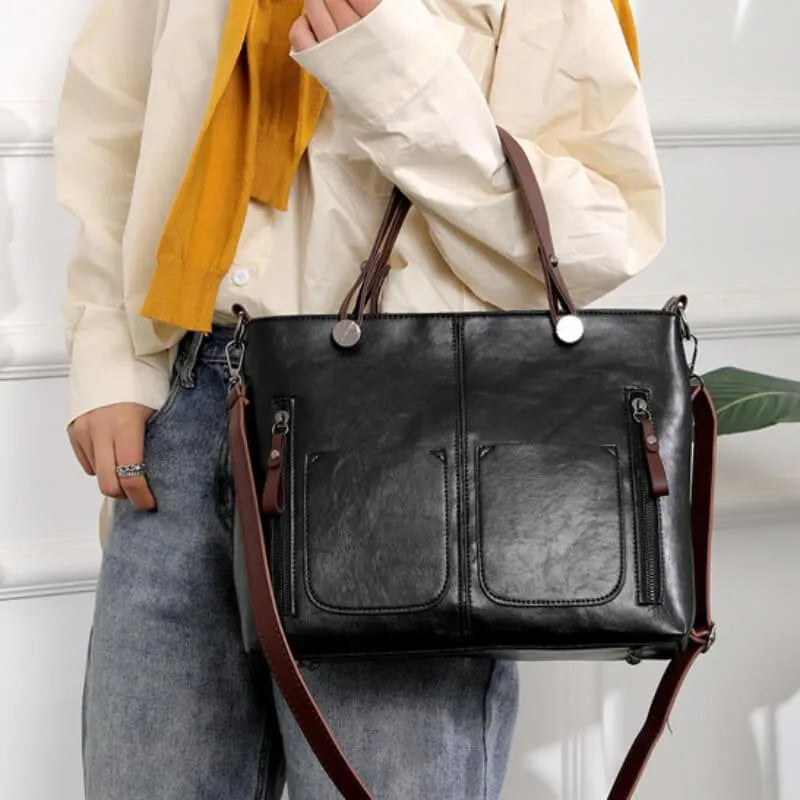 VELINA – LEATHER SHOULDER BAG