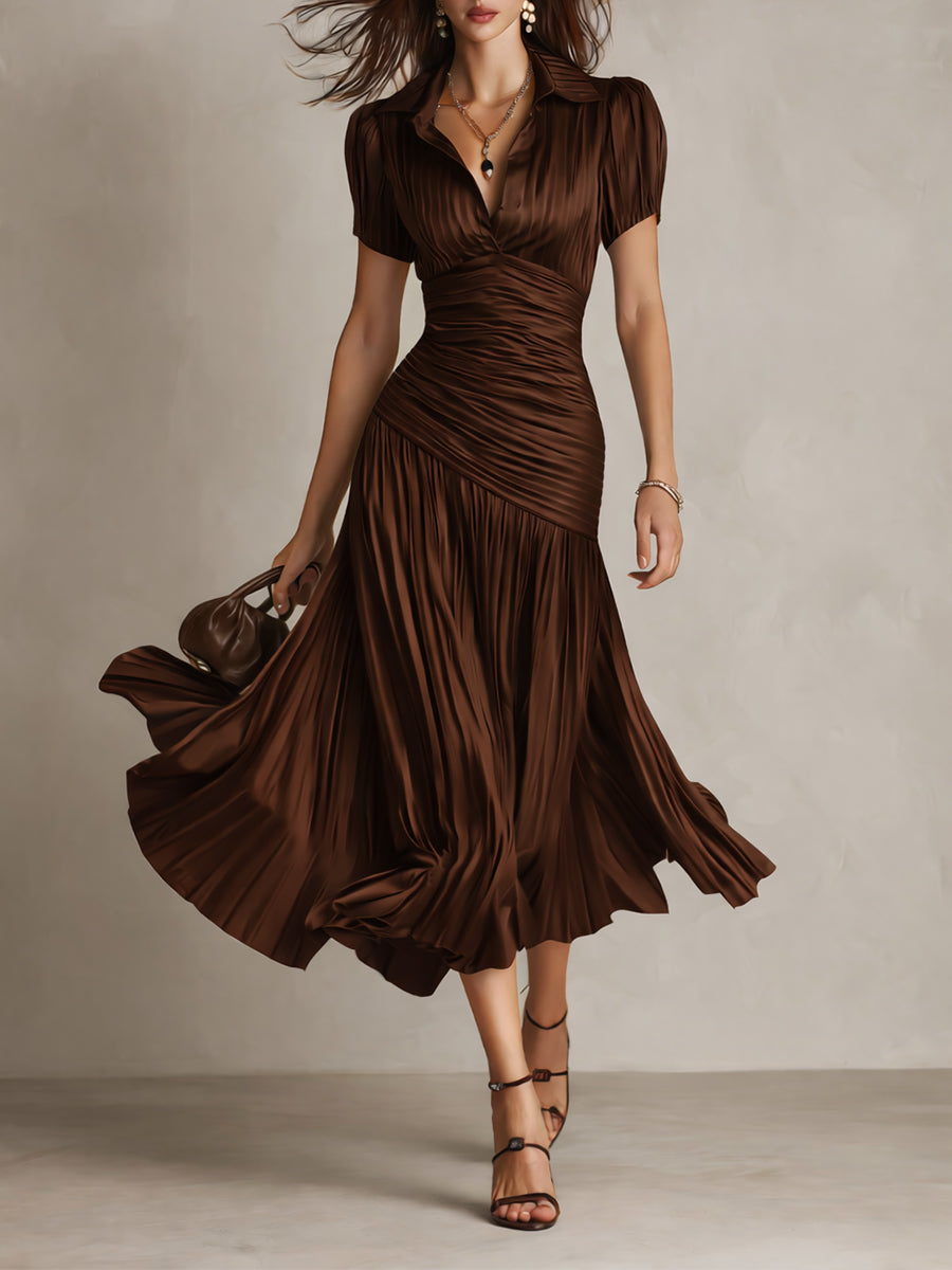 Frances ∙ Retro Striped Midi Dress