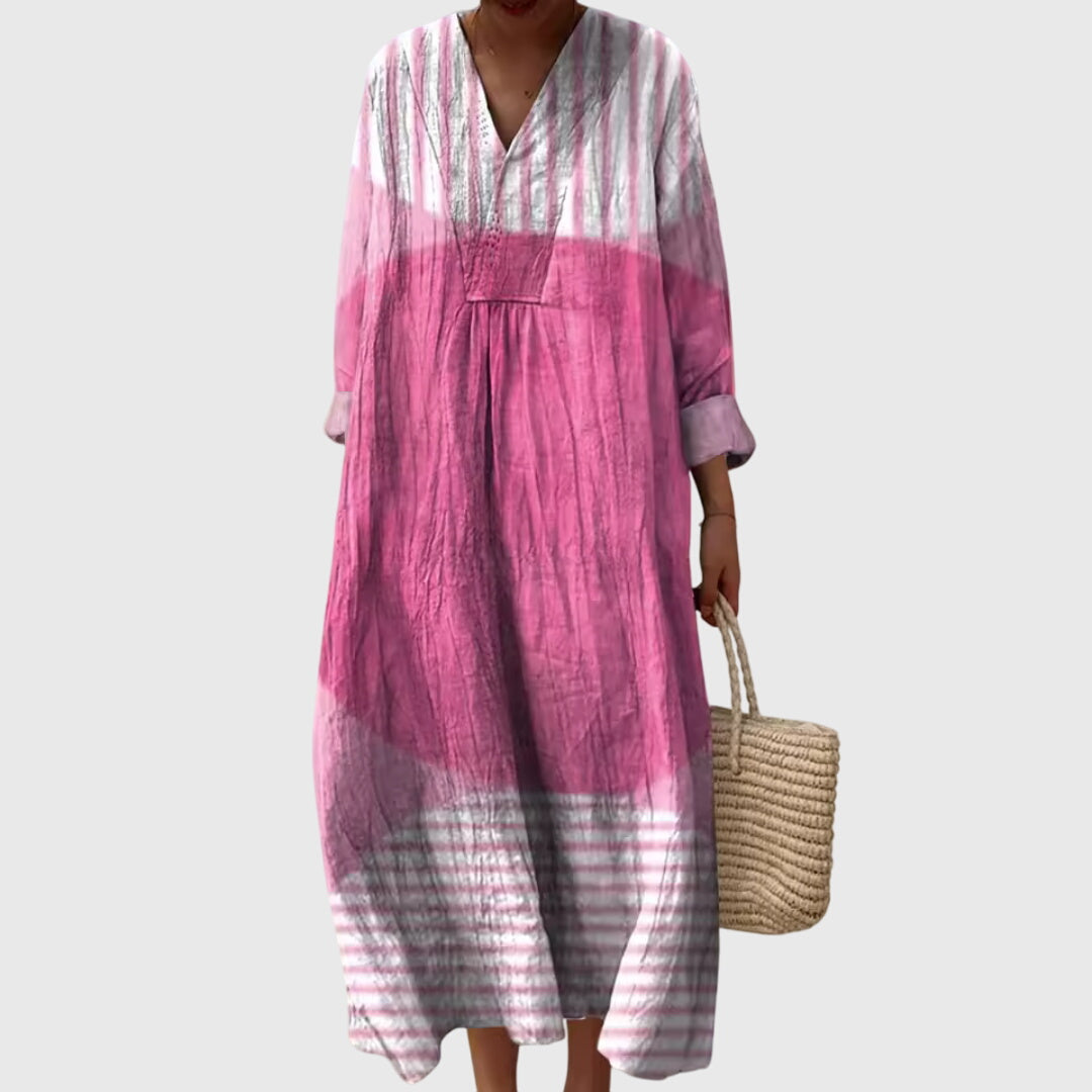 Matilda™ | Artistic Patchwork Midi Dress