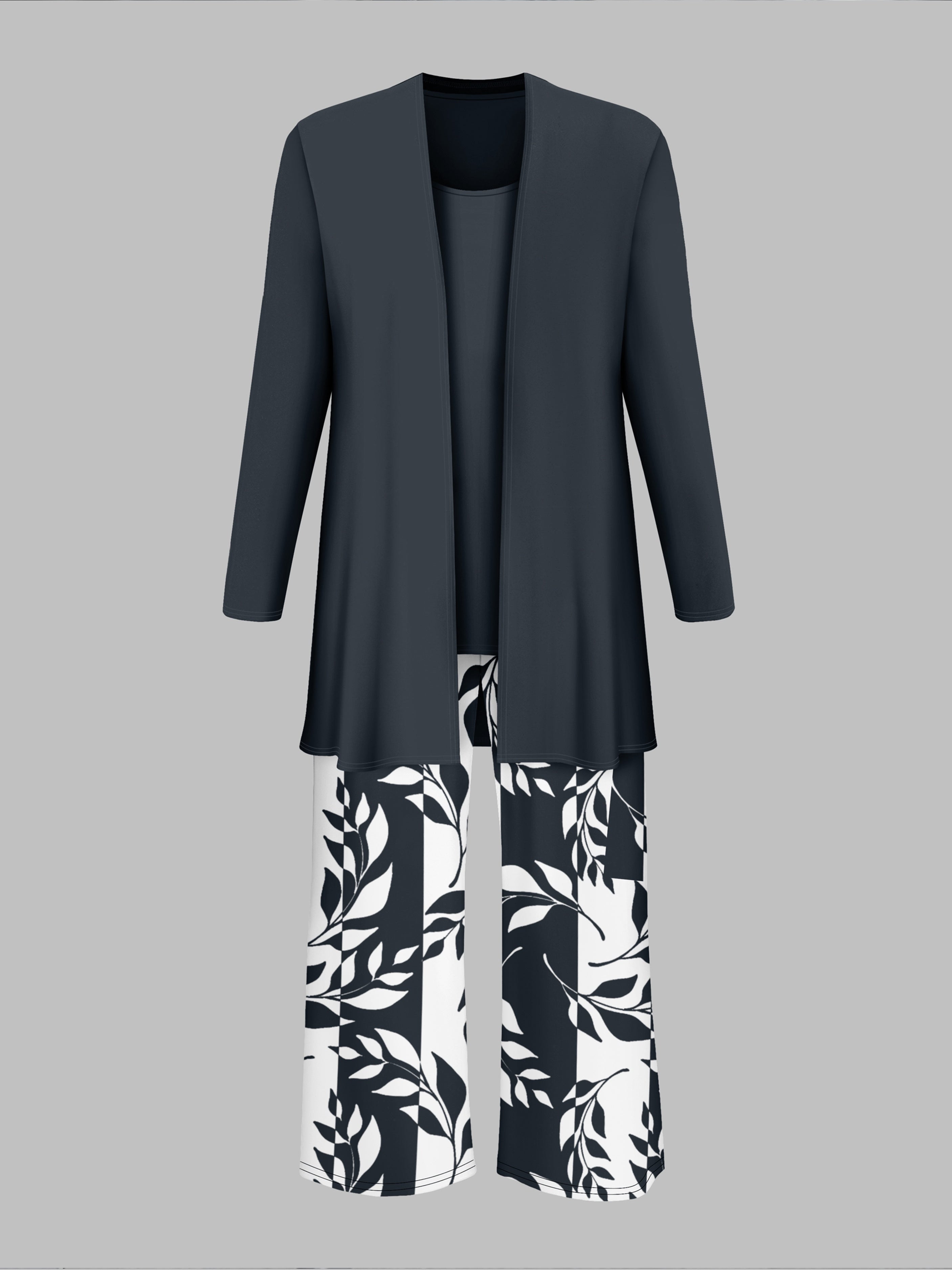 Chloe™ | Casual Leaf Print three Piece Set