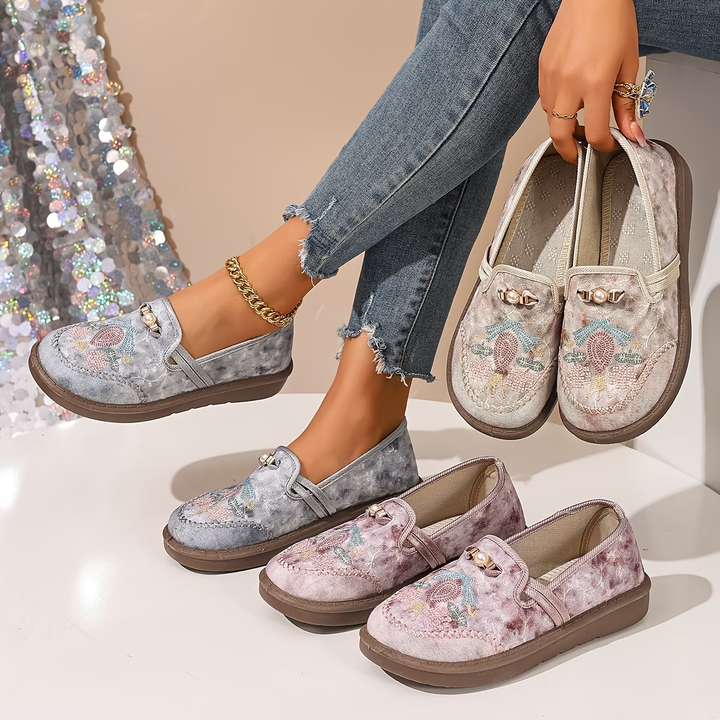 Rosalie™ | Embroidered Comfort Loafers