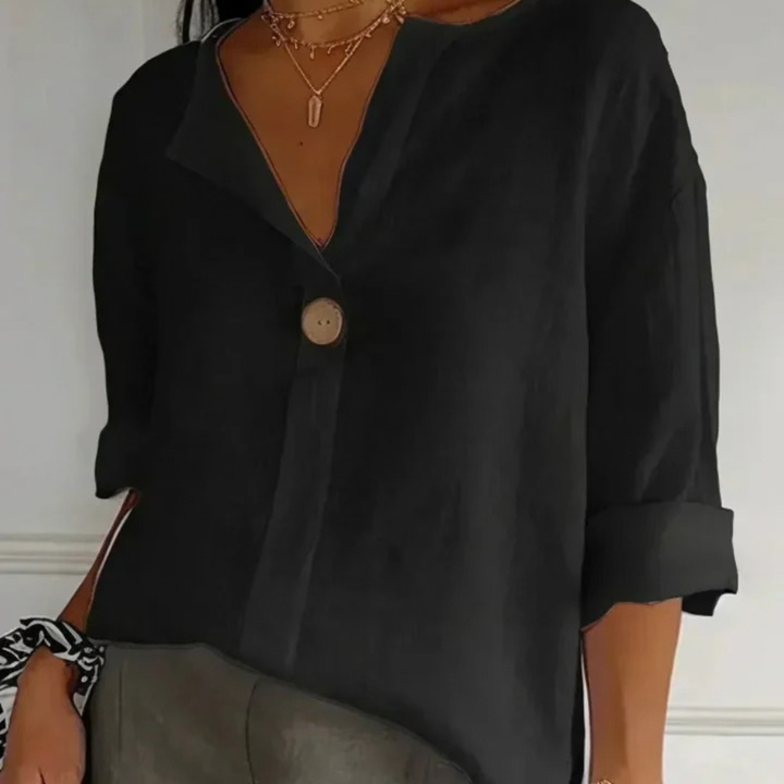 CHARLOTTE AVALON  | ZAMMA V-NECK TOP FOR WOMAN