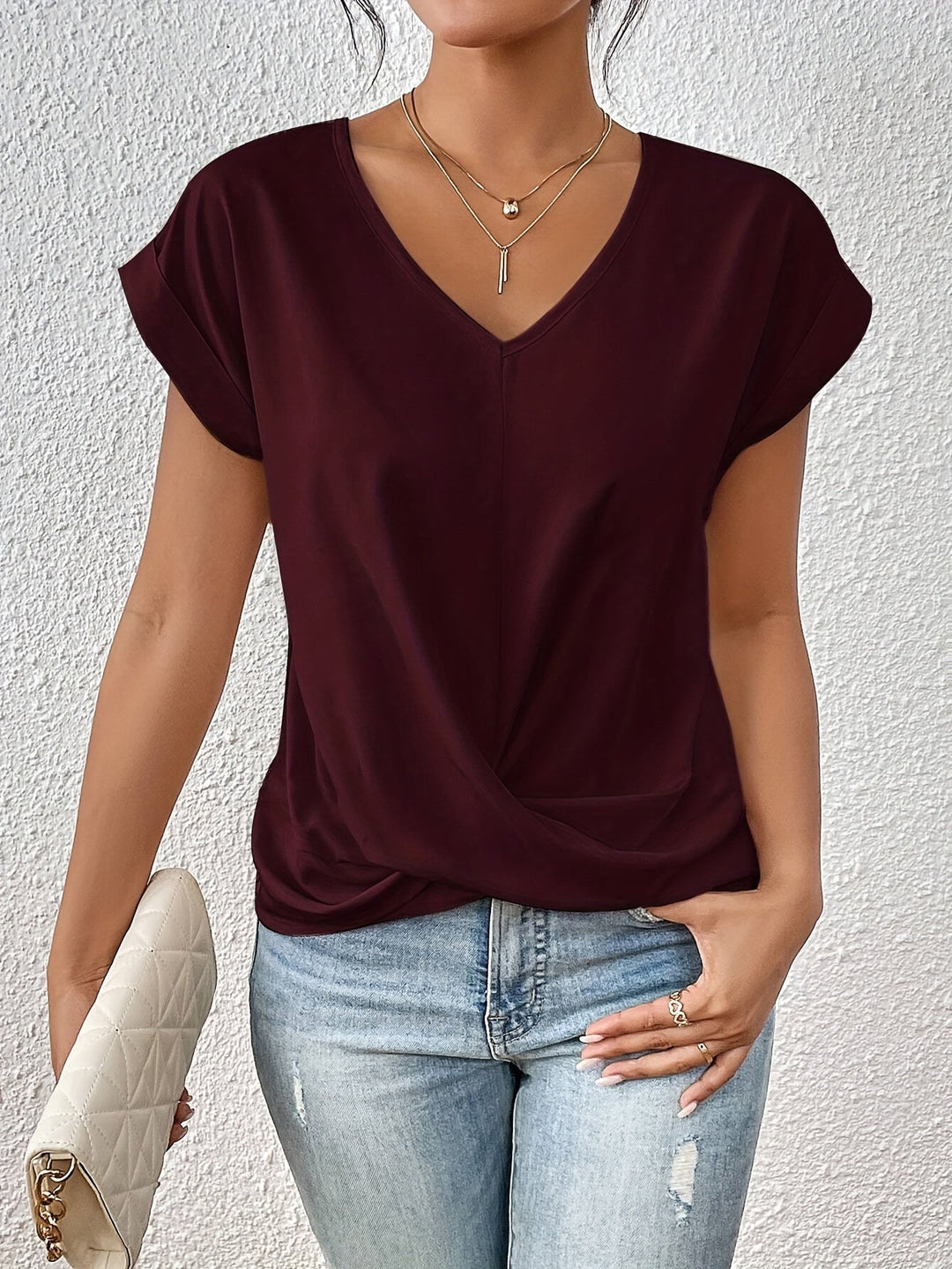 JUNIE | RELAXED SWEETHEART NECK TEE