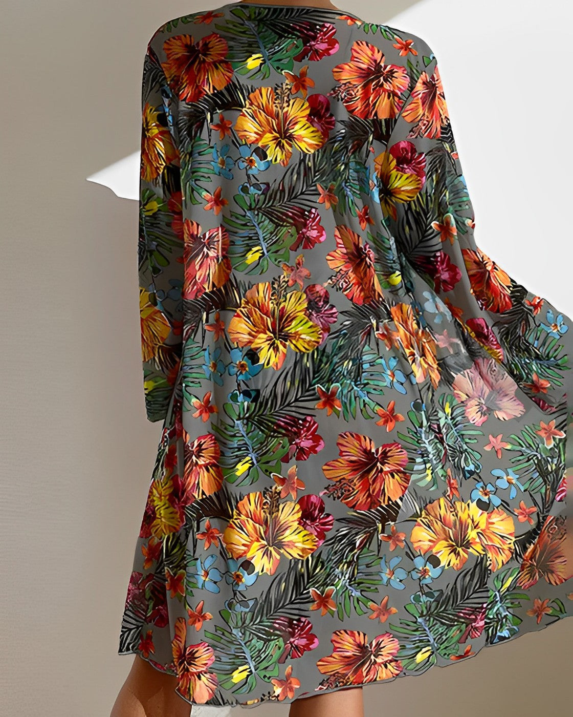 Flora | Tropical Print Bikini Set with Cover-up