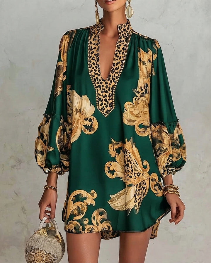 CHARLOTTE AVALON | LEOPARD PRINT DRESS FOR WOMAN
