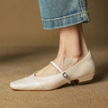 Aurette Leather Mary Jane Flats