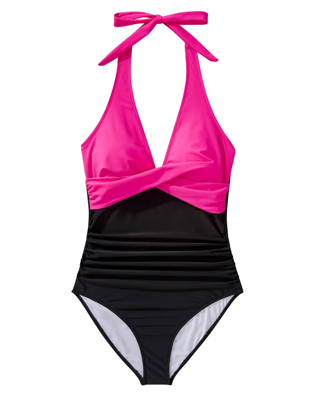 CHARLOTTE AVALON | FLORAL HALTER SWIMSUIT FOR WOMAN