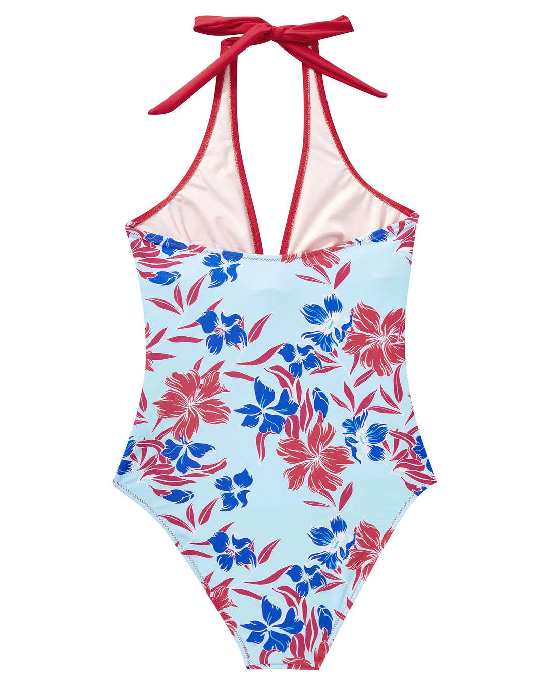 CHARLOTTE AVALON | FLORAL HALTER SWIMSUIT FOR WOMAN