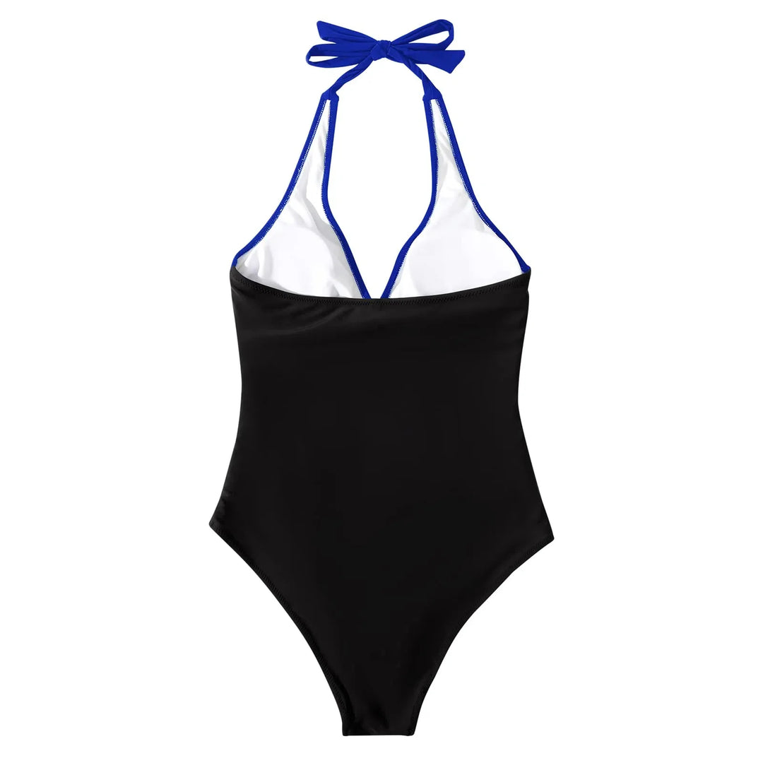 CHARLOTTE AVALON | FLORAL HALTER SWIMSUIT FOR WOMAN