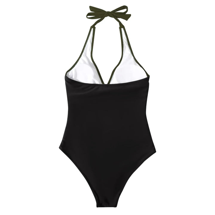 CHARLOTTE AVALON | FLORAL HALTER SWIMSUIT FOR WOMAN