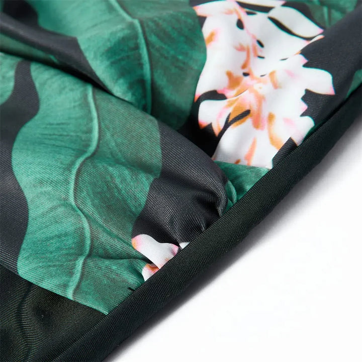 CHARLOTTE AVALON | FLORAL HALTER SWIMSUIT FOR WOMAN