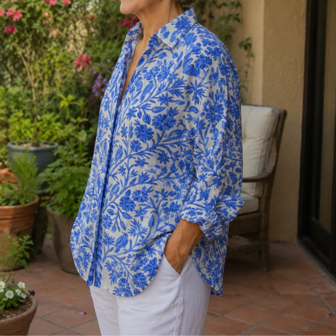 CHARLOTTE AVALON  | SPRING GARDEN BLOUSE FOR WOMAN