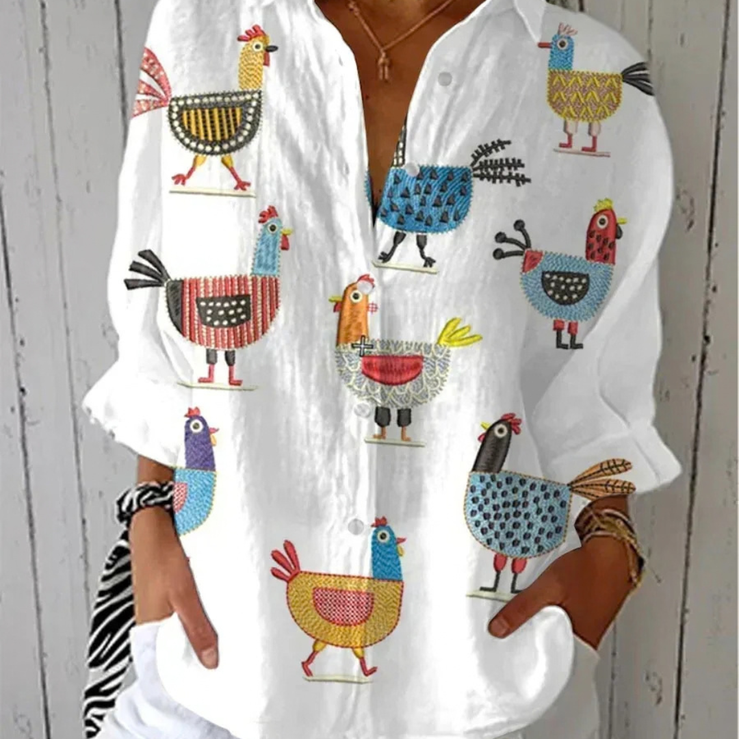 CHARLOTTE AVALON  | SPRING GARDEN BLOUSE FOR WOMAN