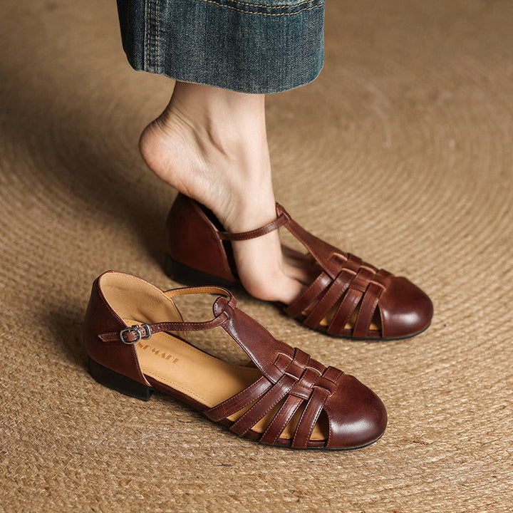 Solene Dalia Leather Flats