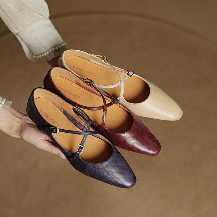 Lorne Genuine Leather Flats