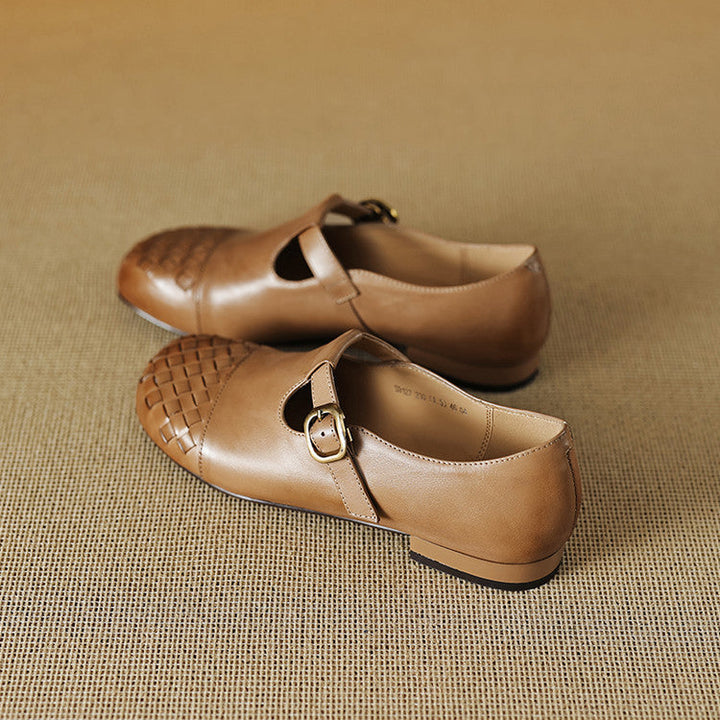 Velmora Woven Leather Loafers