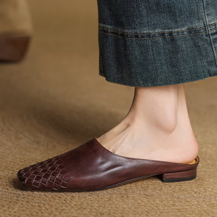Velmirae Comfortable Leather Mules