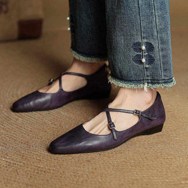 Lorne Genuine Leather Flats