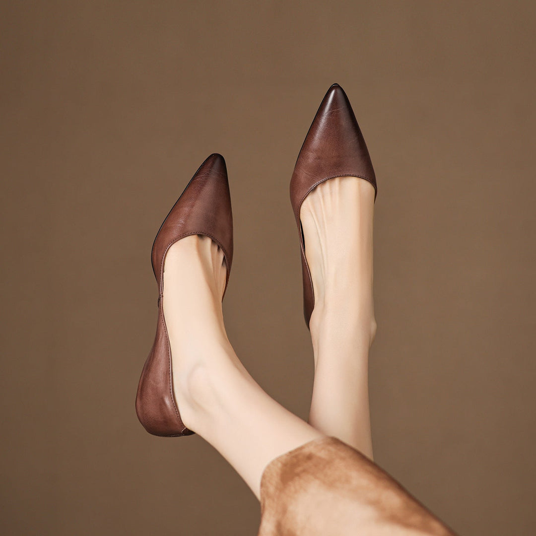 Arla Leather Flats
