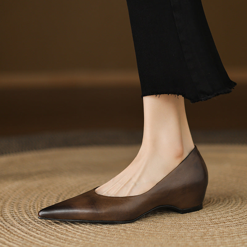 Lunera Leather Pointed Flats