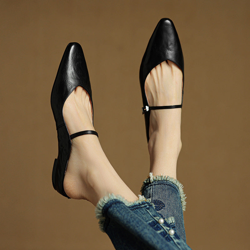Envara Leather Mules