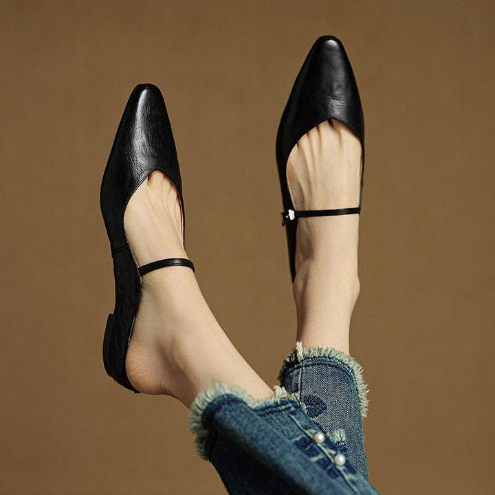 Envara Leather Mules