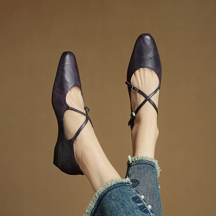 Lorne Genuine Leather Flats