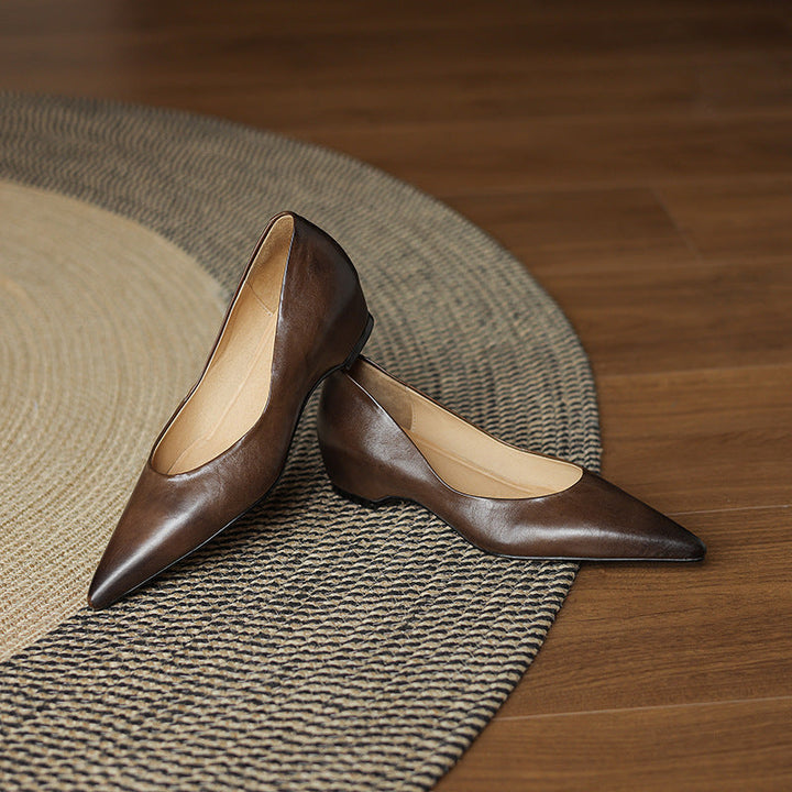 Lunera Leather Pointed Flats