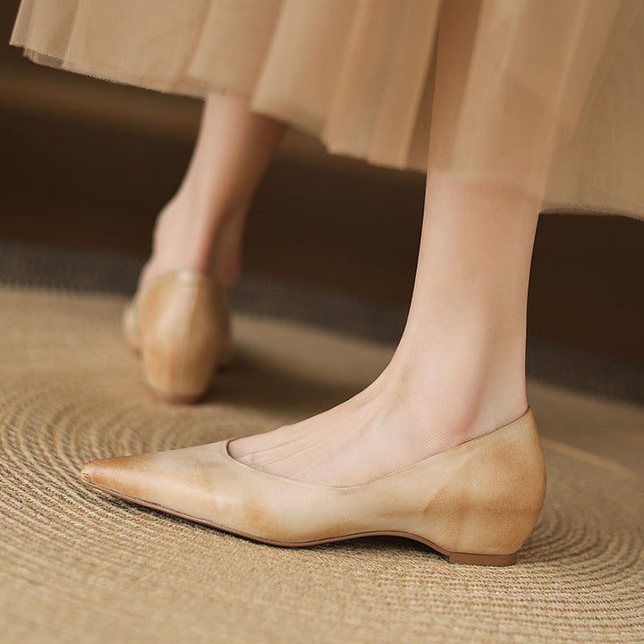 Lunera Leather Pointed Flats
