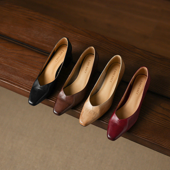 Milla Genuine Leather Heels