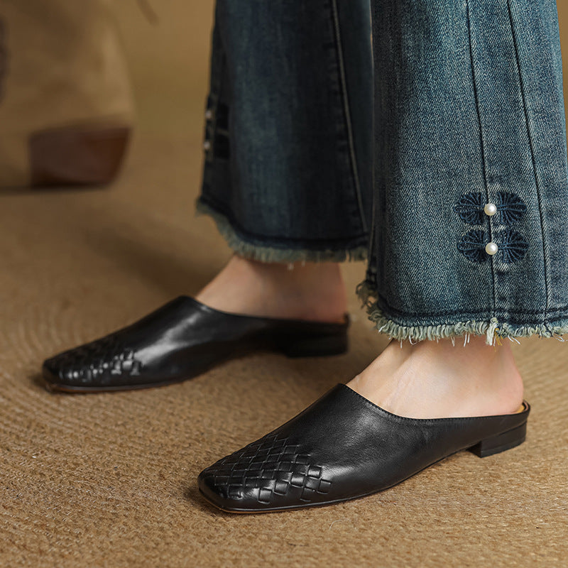 Velmirae Comfortable Artificial Leather Mules