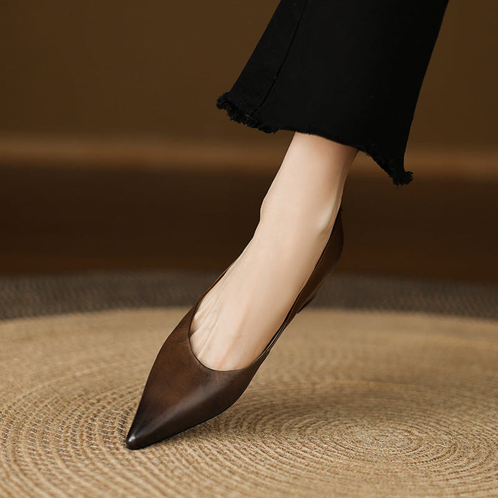 Lunera Leather Pointed Flats