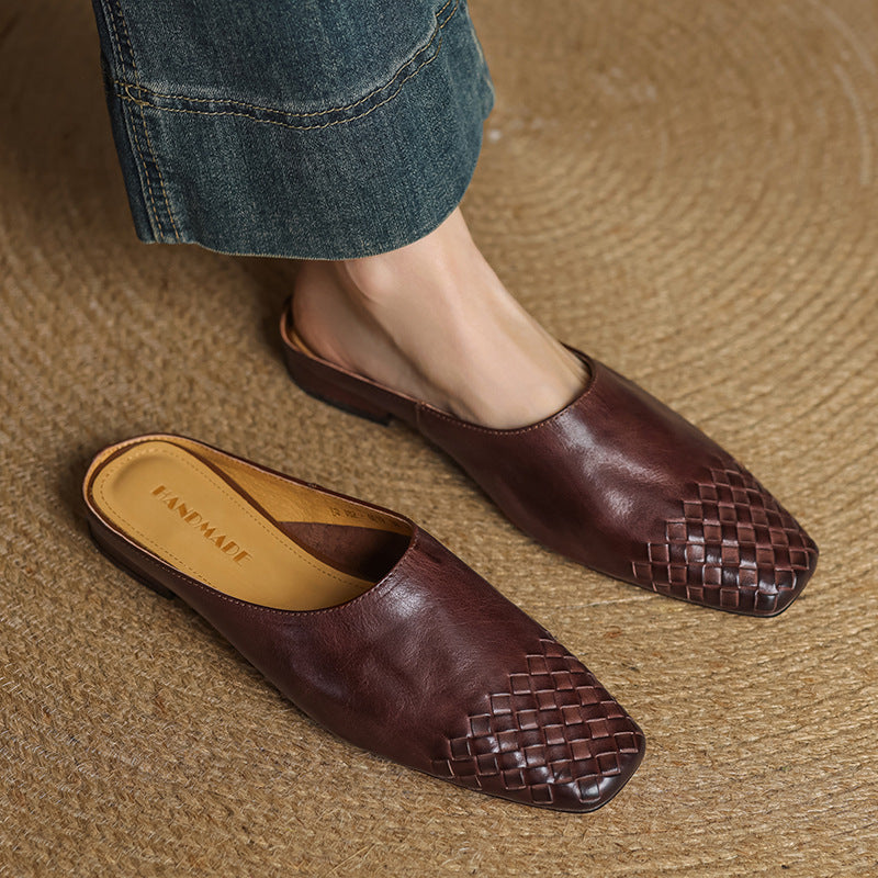 Velmirae Comfortable Artificial Leather Mules
