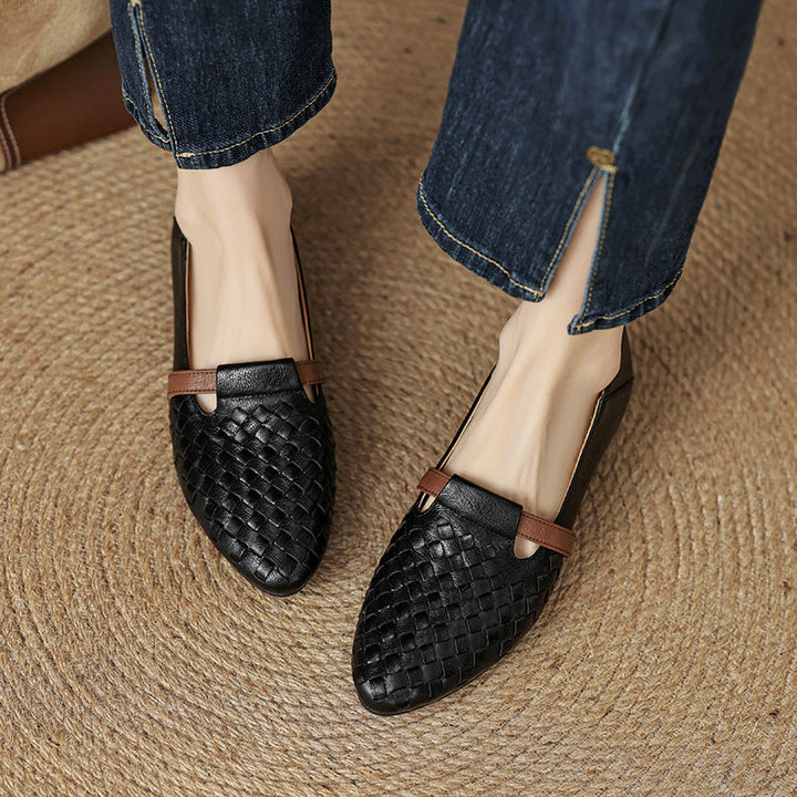 Ardelle Woven Leather Loafers