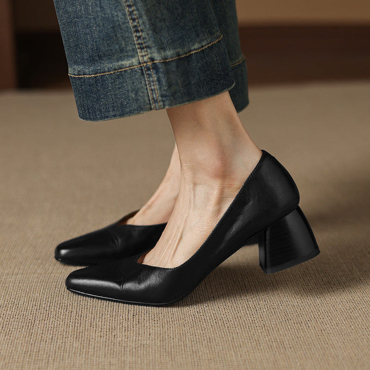 Milla Genuine Leather Heels