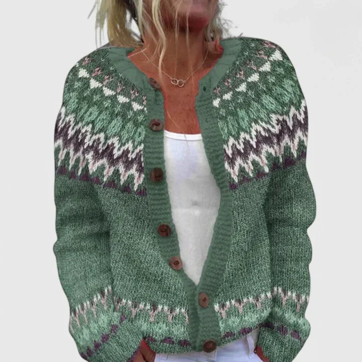 Liranya™ | Classic Patterned Cardigan